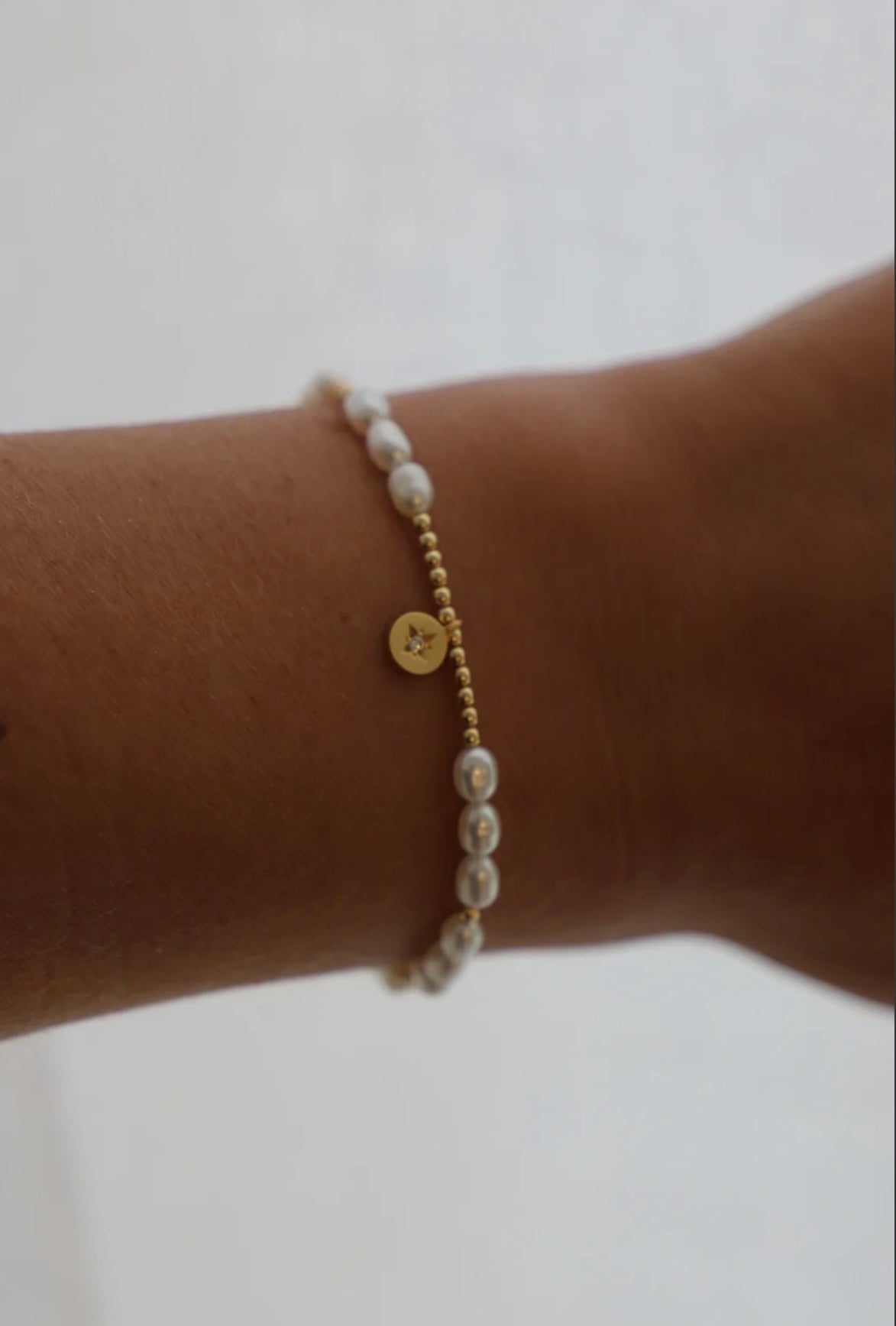 Pearl Star Charm Bracelet