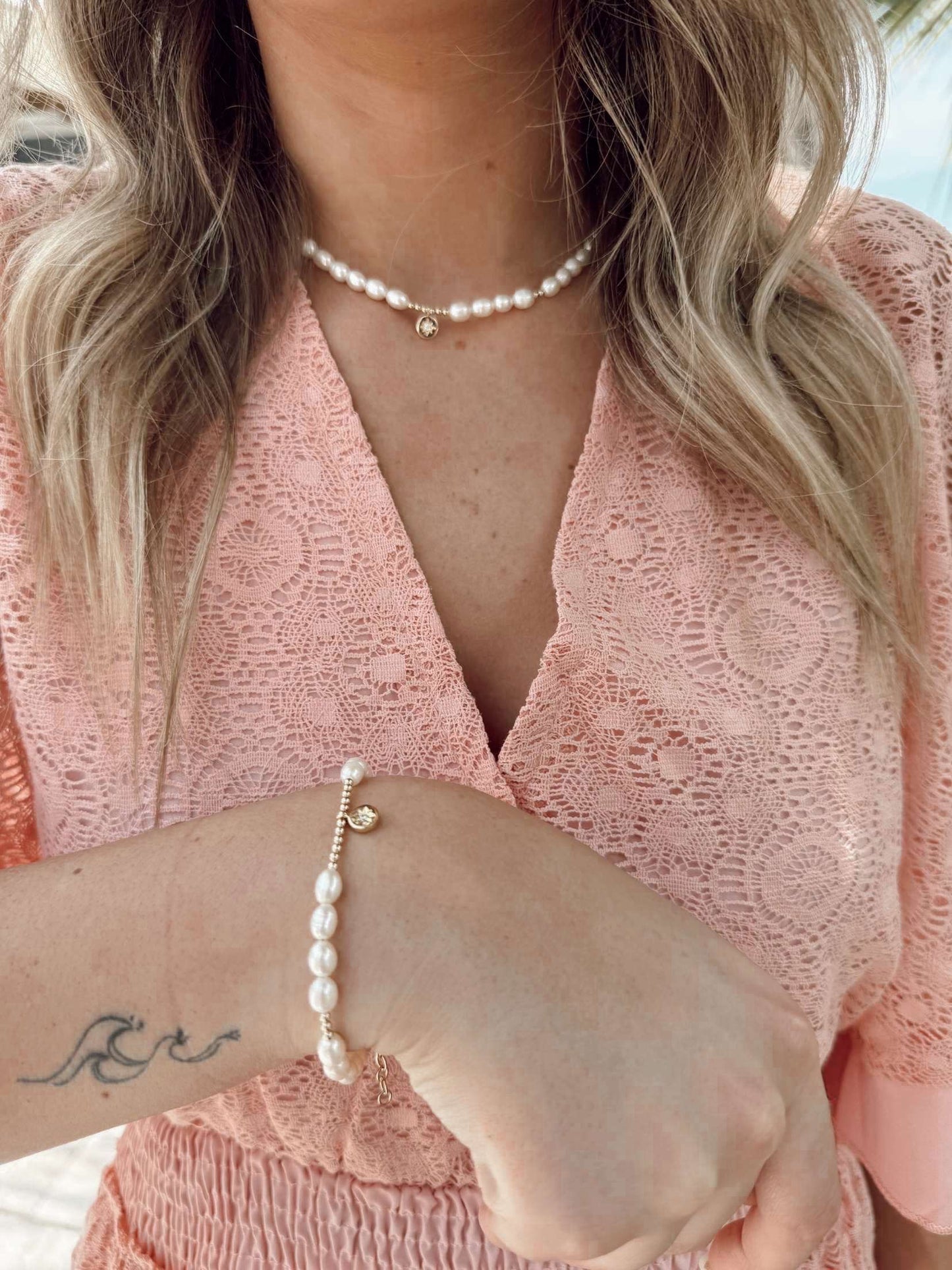 Pearl Star Charm Bracelet