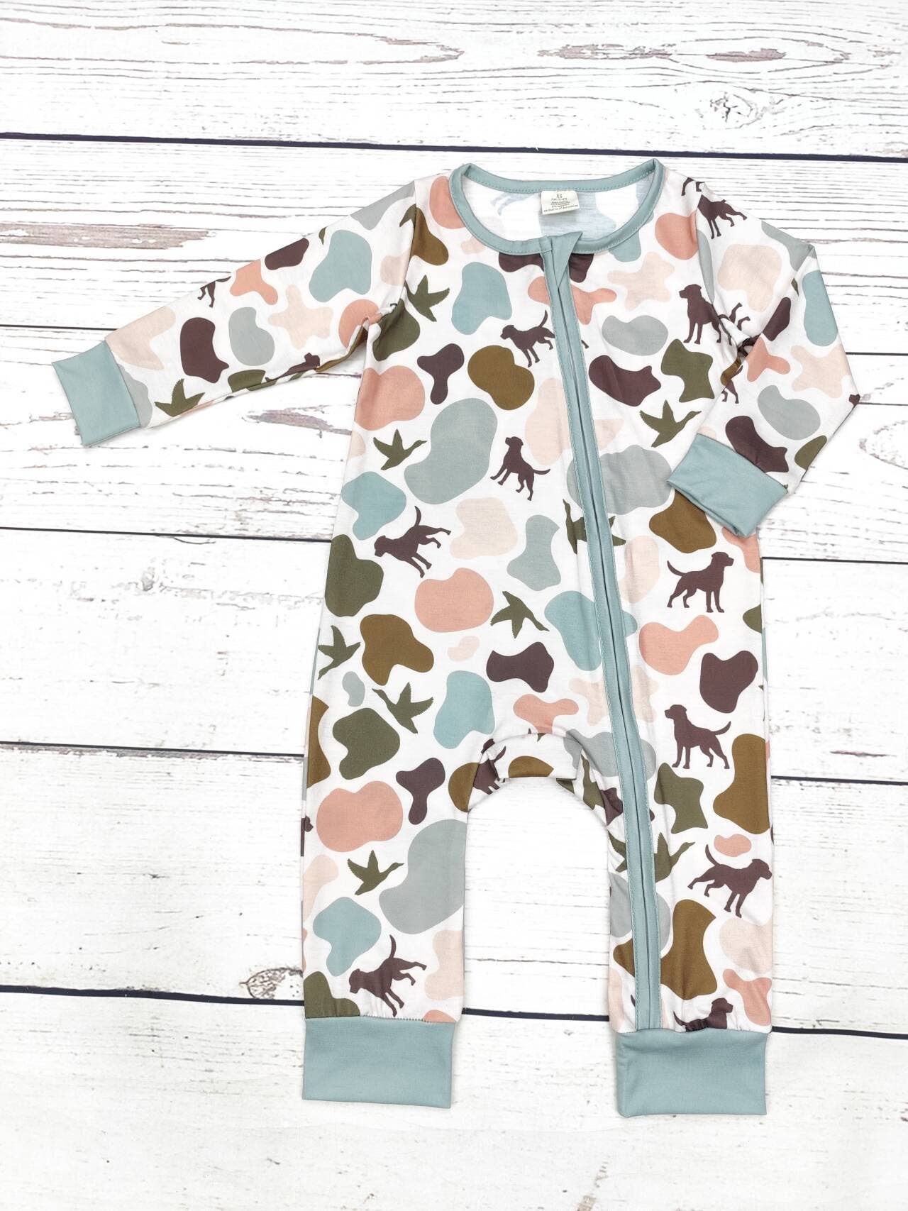 Baby Duck Camouflage Print  Zip Sleeper
