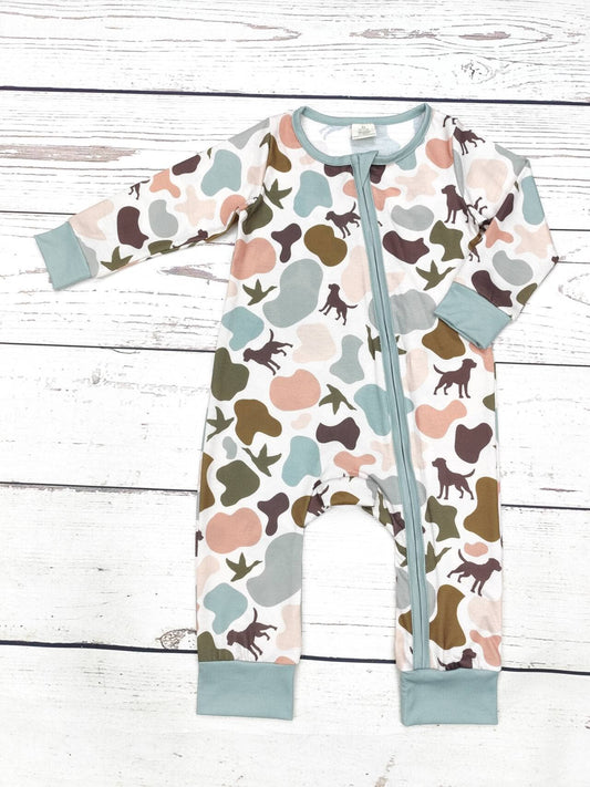 Baby Duck Camouflage Print  Zip Sleeper